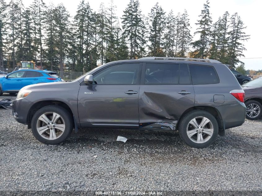 2008 Toyota Highlander Sport VIN: JTEES43A782029437 Lot: 40778196