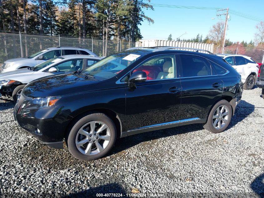 2012 Lexus Rx 350 VIN: 2T2BK1BA1CC136822 Lot: 40778224