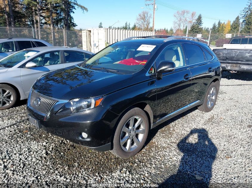 2012 Lexus Rx 350 VIN: 2T2BK1BA1CC136822 Lot: 40778224