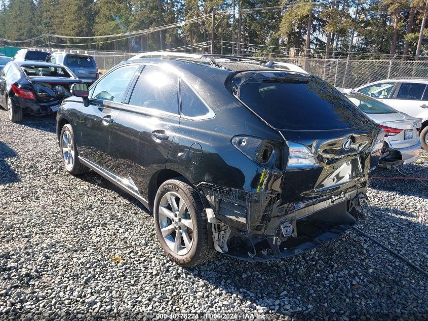 2012 Lexus Rx 350 VIN: 2T2BK1BA1CC136822 Lot: 40778224