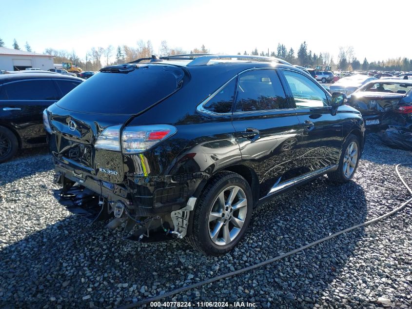 2012 Lexus Rx 350 VIN: 2T2BK1BA1CC136822 Lot: 40778224