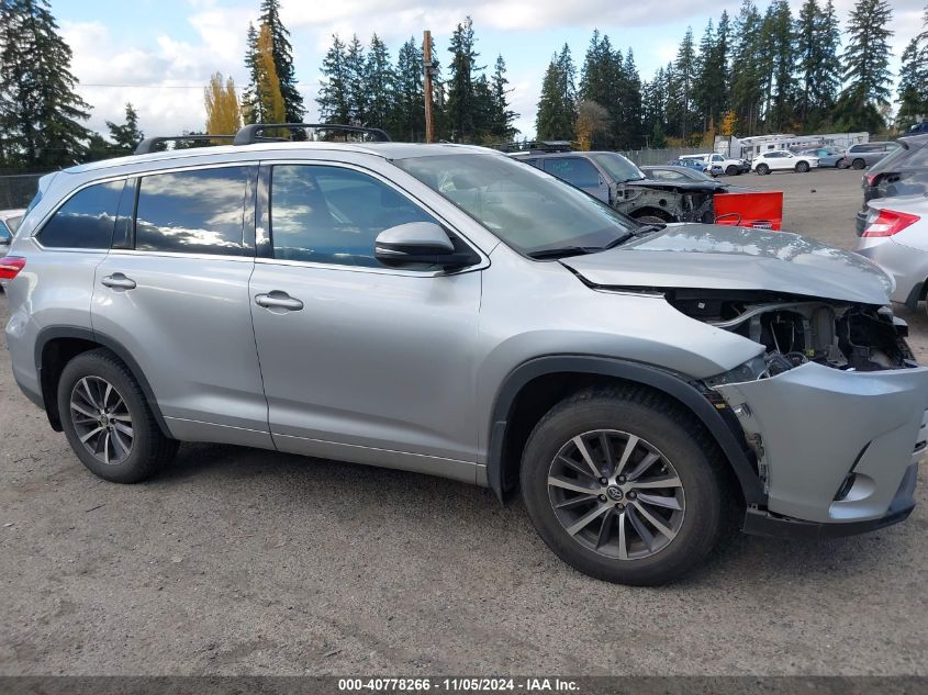 2017 Toyota Highlander Xle VIN: 5TDJZRFH7HS366302 Lot: 40778266