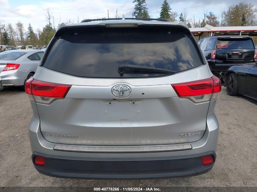 2017 Toyota Highlander Xle VIN: 5TDJZRFH7HS366302 Lot: 40778266