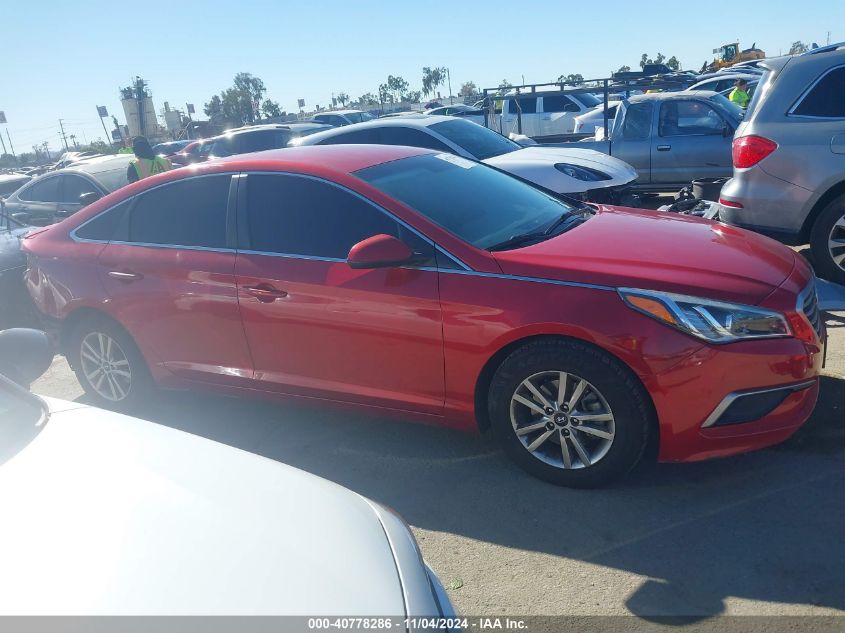 2017 Hyundai Sonata VIN: 5NPE24AF2HH545383 Lot: 40778286