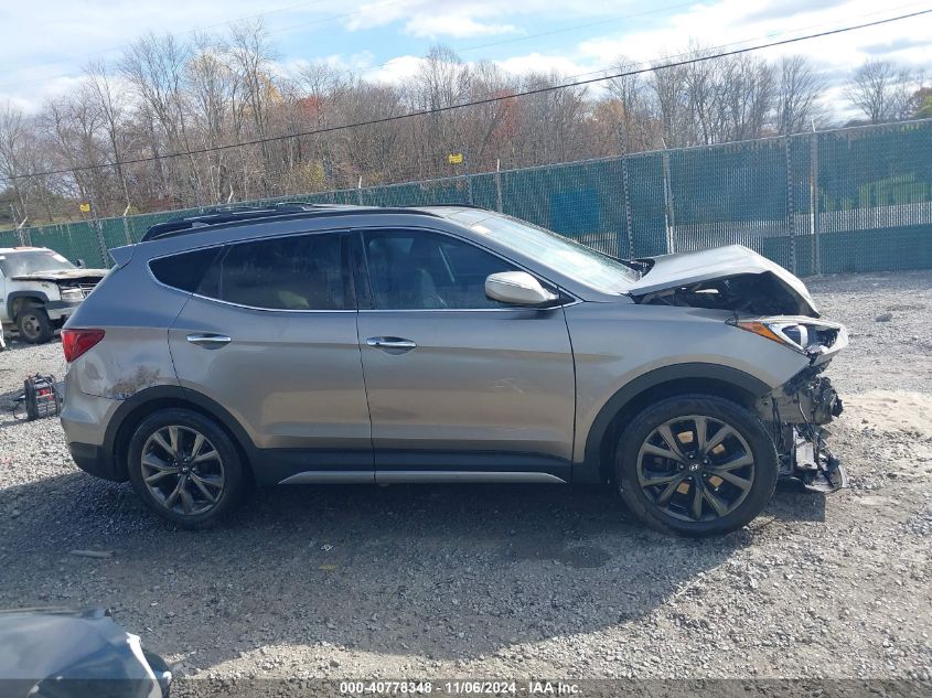 2017 Hyundai Santa Fe Sport 2.0T Ultimate VIN: 5XYZW4LA3HG395833 Lot: 40778348