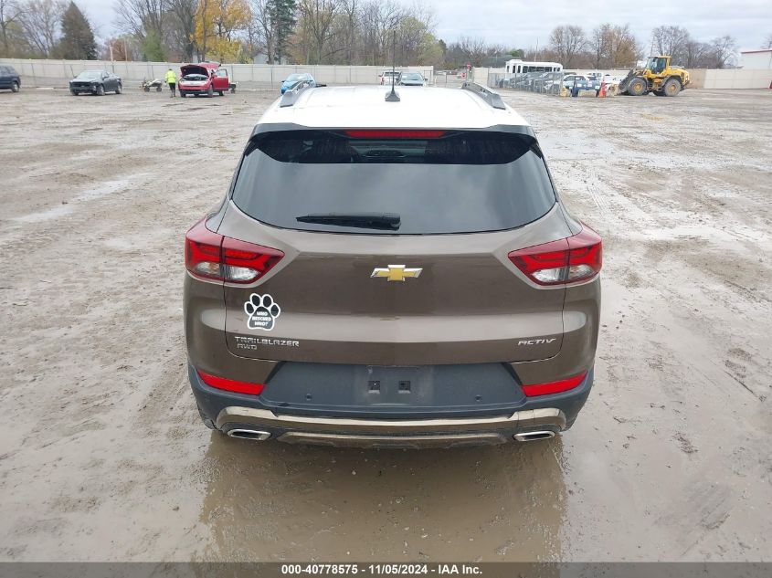 2022 Chevrolet Trailblazer Awd Activ VIN: KL79MSSL9NB047986 Lot: 40778575