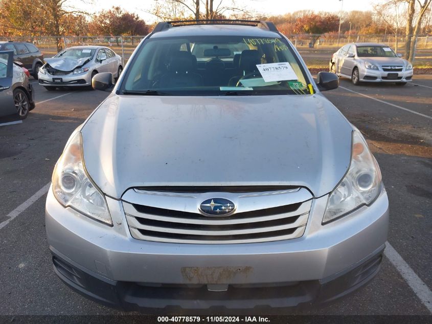 2012 Subaru Outback 2.5I VIN: 4S4BRBAC6C1201656 Lot: 40778579