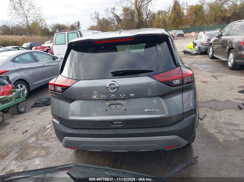 2021 Nissan Rogue Sv Intelligent Awd VIN: 5N1AT3BB9MC768362 Lot: 40778617