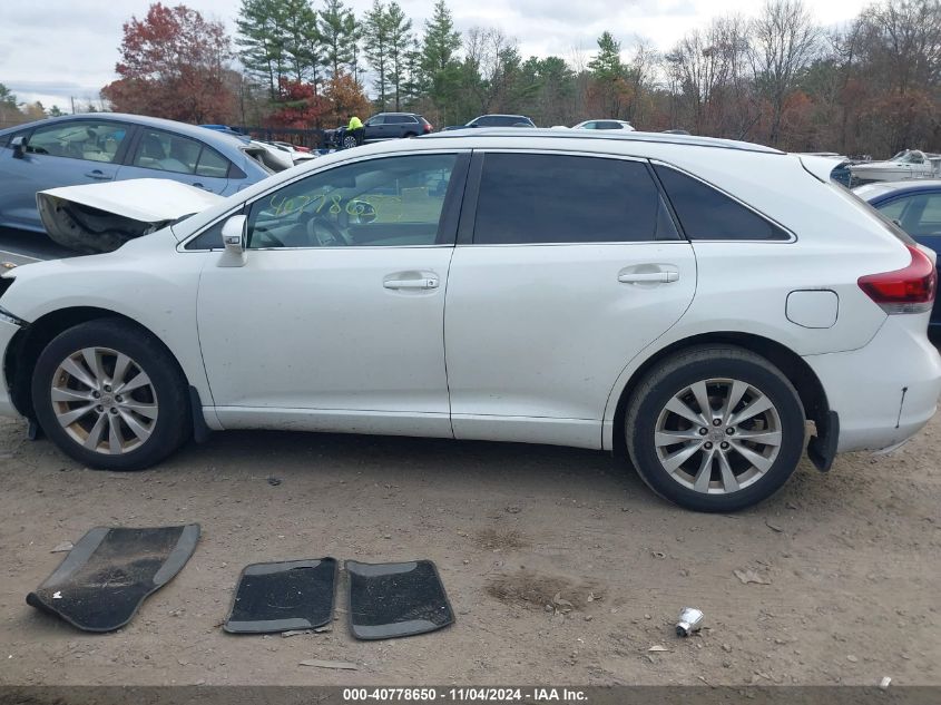 2013 Toyota Venza Le VIN: 4T3BA3BBXDU039962 Lot: 40778650