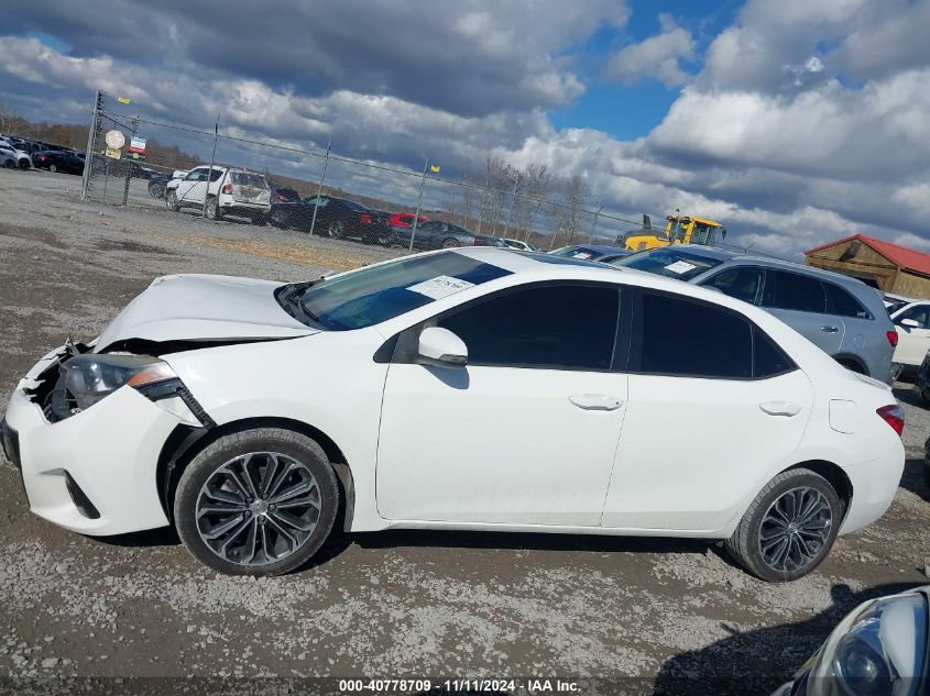 2016 Toyota Corolla S Plus VIN: 5YFBURHEXGP416574 Lot: 40778709