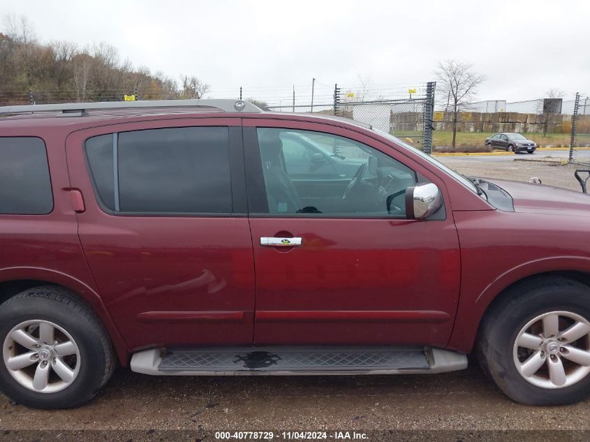 2012 Nissan Armada Sv VIN: 5N1AA0ND5CN611593 Lot: 40778729