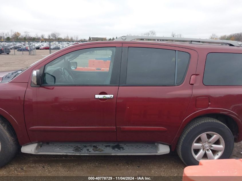 2012 Nissan Armada Sv VIN: 5N1AA0ND5CN611593 Lot: 40778729