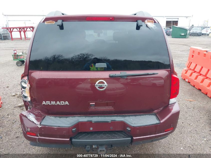 2012 Nissan Armada Sv VIN: 5N1AA0ND5CN611593 Lot: 40778729