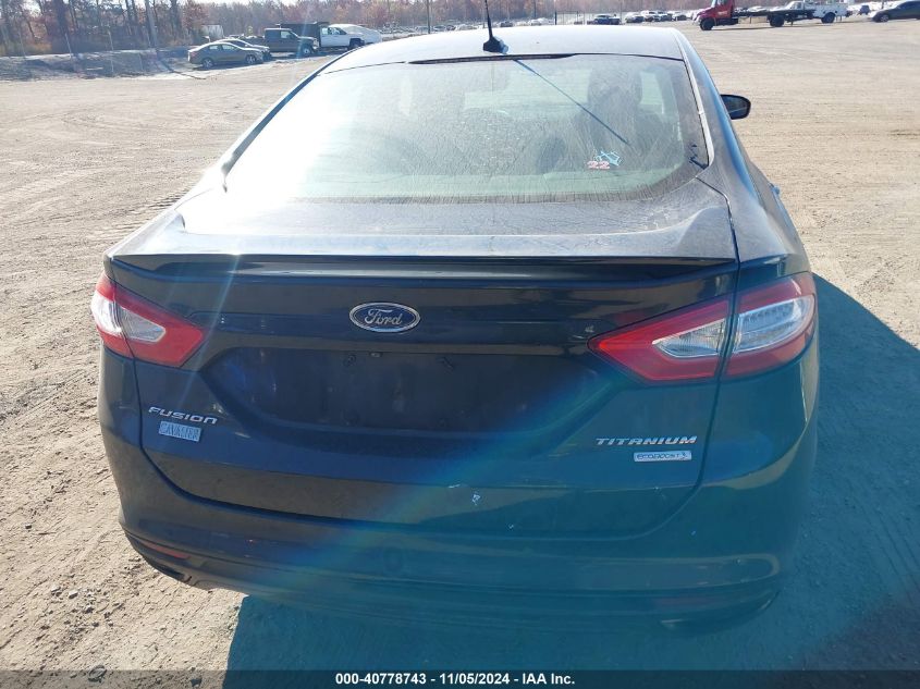 2014 Ford Fusion Titanium VIN: 3FA6P0K91ER350980 Lot: 40778743