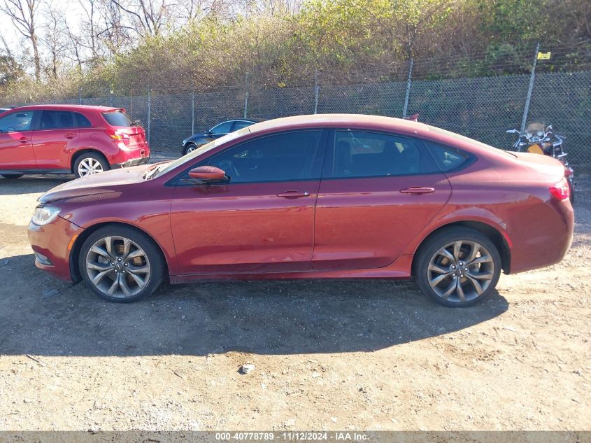 2015 Chrysler 200 S VIN: 1C3CCCDG0FN514573 Lot: 40778789