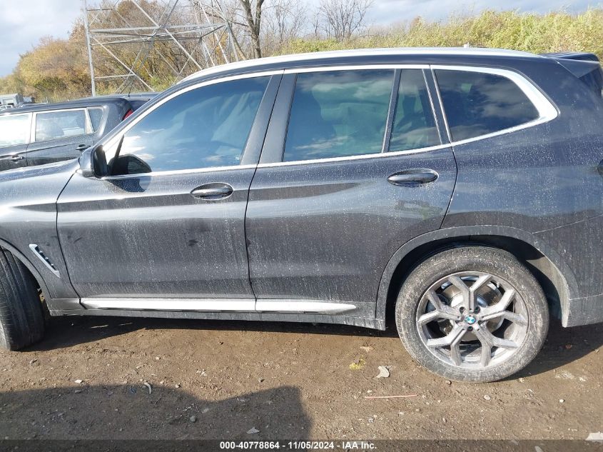 2022 BMW X3 XDRIVE30I - 5UX53DP09N9K53992