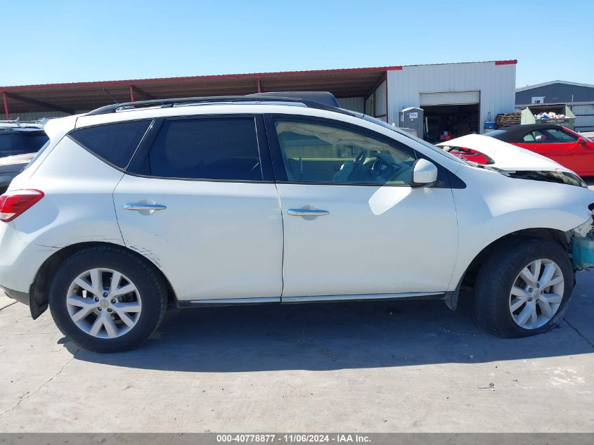 2012 Nissan Murano Sl VIN: JN8AZ1MU9CW116266 Lot: 40778877