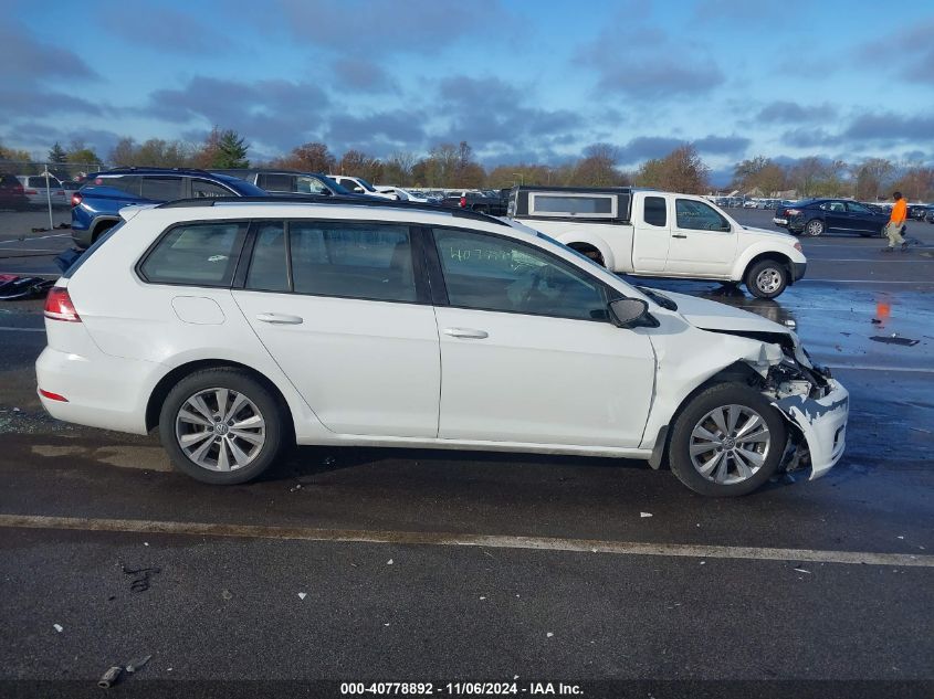 2019 Volkswagen Golf Sportwagen 1.8T S VIN: 3VW117AU0KM509577 Lot: 40778892