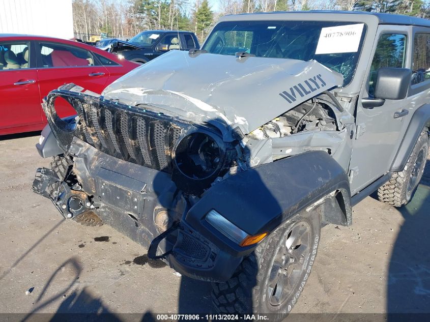 2021 Jeep Wrangler Willys Sport 4X4 VIN: 1C4HJXAGXMW626405 Lot: 40778906