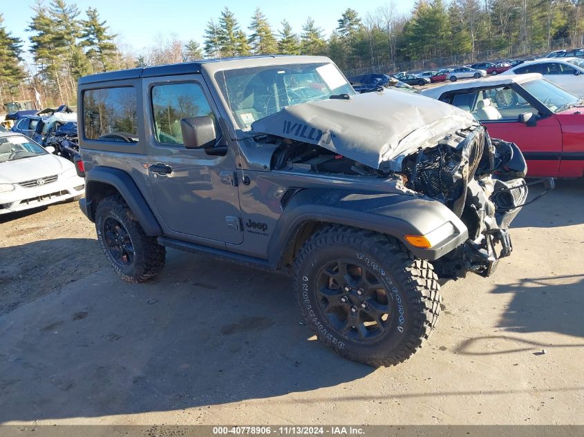 2021 Jeep Wrangler Willys Sport 4X4 VIN: 1C4HJXAGXMW626405 Lot: 40778906