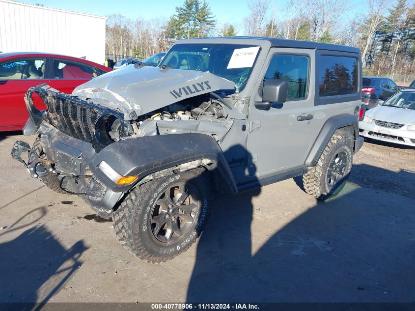 2021 Jeep Wrangler Willys Sport 4X4 VIN: 1C4HJXAGXMW626405 Lot: 40778906