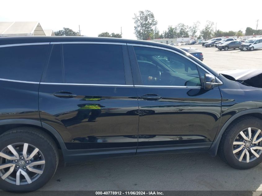 2019 Honda Pilot Ex-L VIN: 5FNYF5H56KB038738 Lot: 40778912