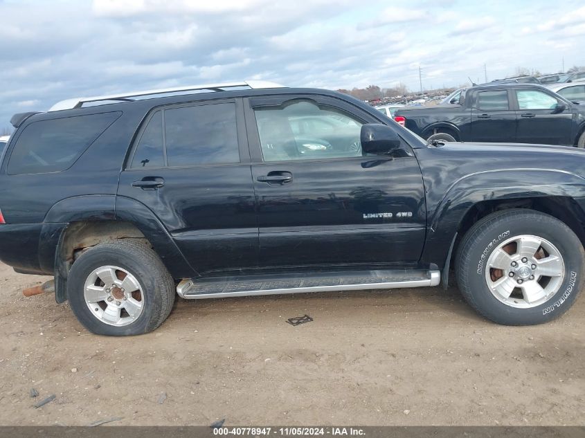 2004 Toyota 4Runner Limited V6 VIN: JTEBU17R240032750 Lot: 40778947