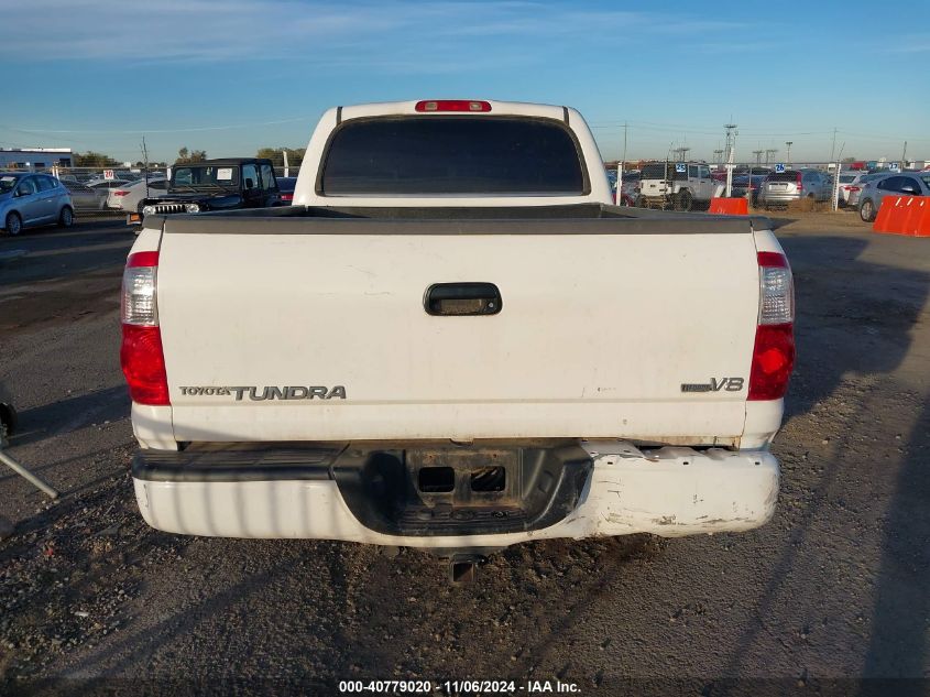 2006 Toyota Tundra Sr5 V8 VIN: 5TBET341X6S501557 Lot: 40779020