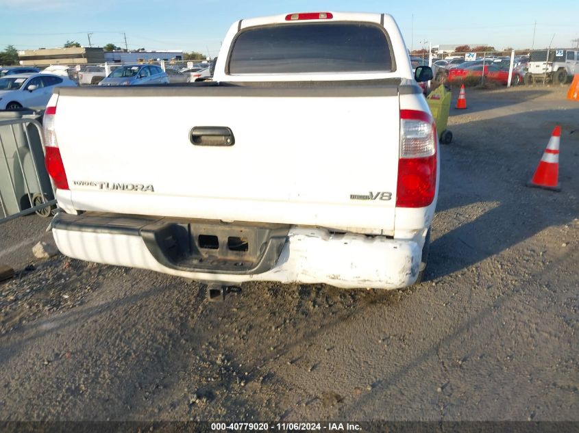 2006 Toyota Tundra Sr5 V8 VIN: 5TBET341X6S501557 Lot: 40779020