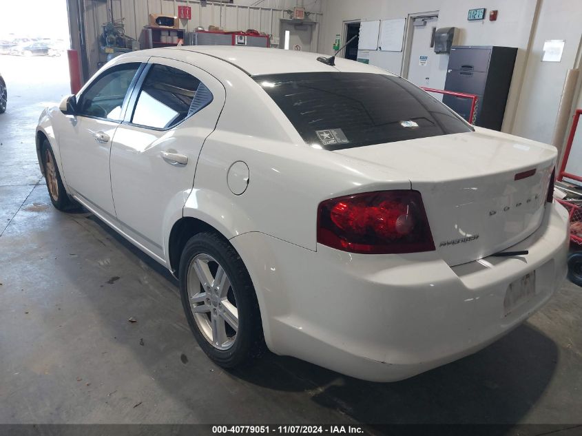 2012 Dodge Avenger Sxt VIN: 1C3CDZCB5CN281405 Lot: 40779051