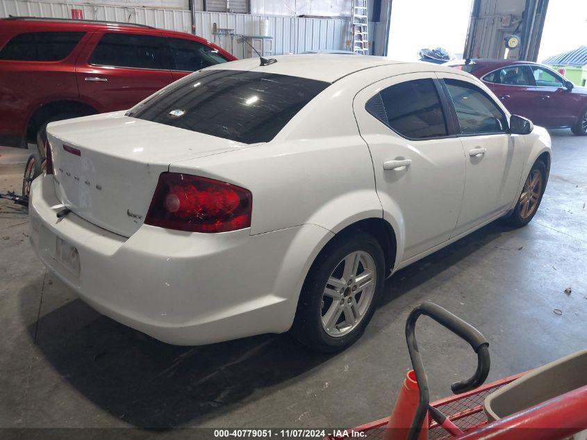 2012 Dodge Avenger Sxt VIN: 1C3CDZCB5CN281405 Lot: 40779051