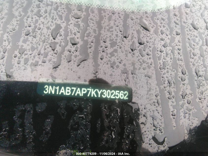 VIN 3N1AB7AP7KY302562 2019 NISSAN SENTRA SR