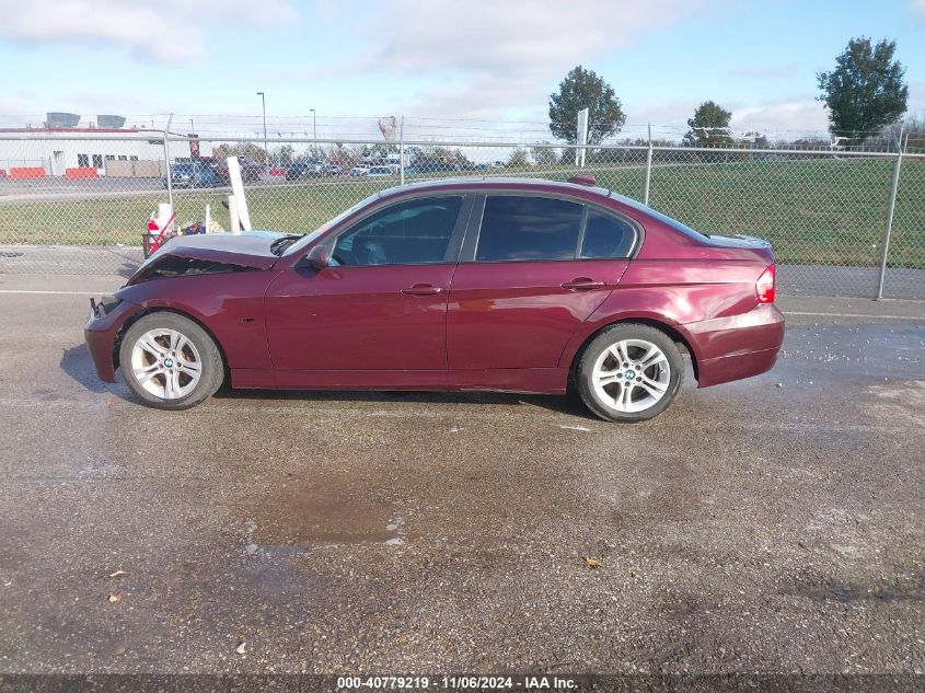 2008 BMW 328I VIN: WBAVA33598K054339 Lot: 40779219