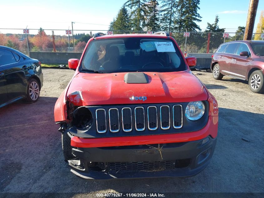 2017 Jeep Renegade Latitude Fwd VIN: ZACCJABB2HPG65700 Lot: 40779267