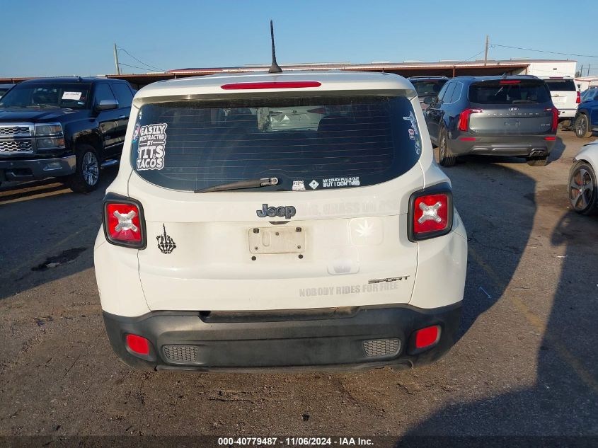 2017 Jeep Renegade Sport Fwd VIN: ZACCJAAB7HPF88436 Lot: 40779487