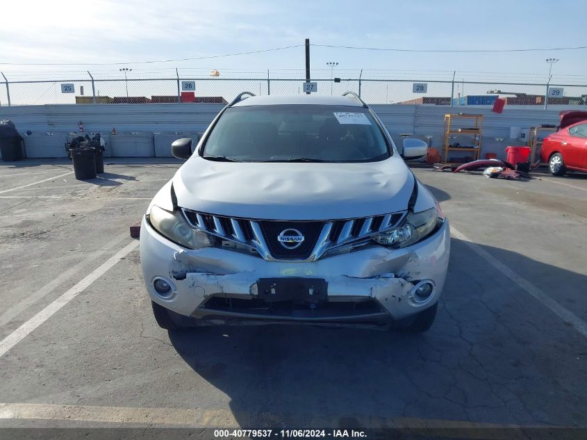 2010 Nissan Murano Sl VIN: JN8AZ1MU3AW006309 Lot: 40779537