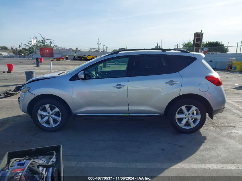 2010 Nissan Murano Sl VIN: JN8AZ1MU3AW006309 Lot: 40779537