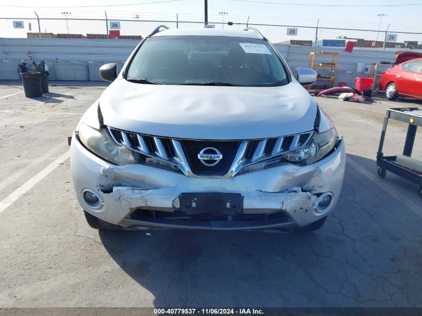 2010 Nissan Murano Sl VIN: JN8AZ1MU3AW006309 Lot: 40779537