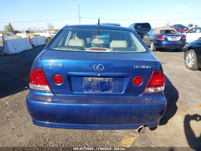 2001 Lexus Is 300 VIN: JTHBD182910005741 Lot: 40779565