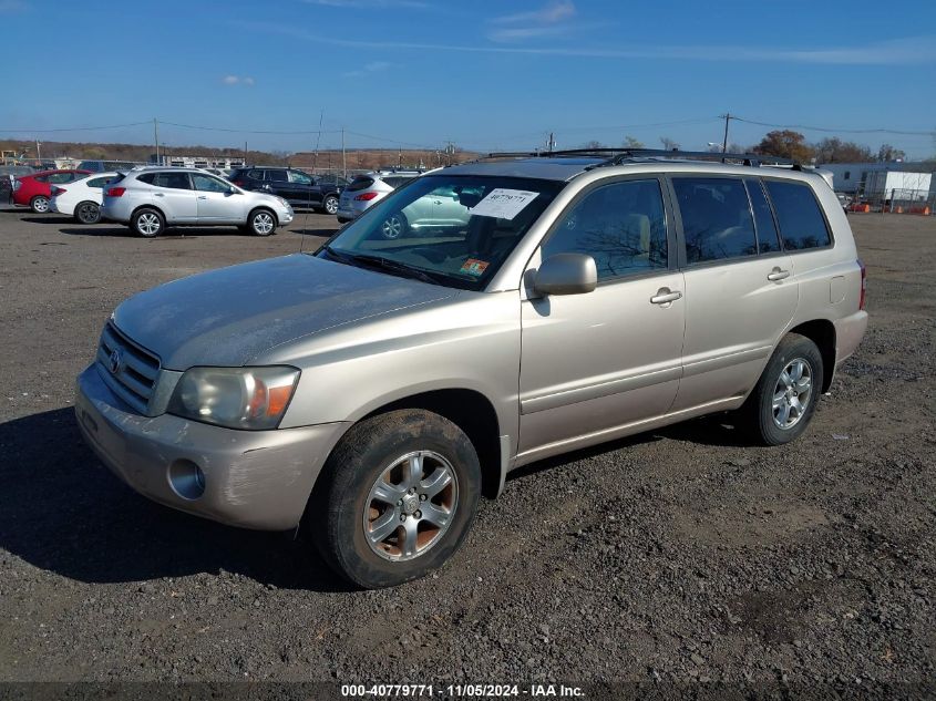 2006 Toyota Highlander V6 VIN: JTEEP21A160155696 Lot: 40779771