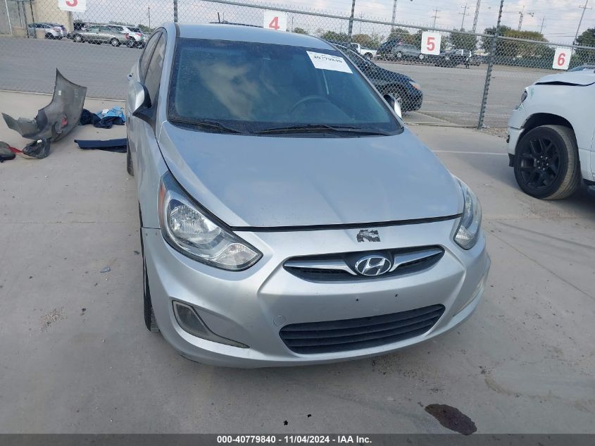 2013 Hyundai Accent Gls VIN: KMHCU4AEXDU289241 Lot: 40779840