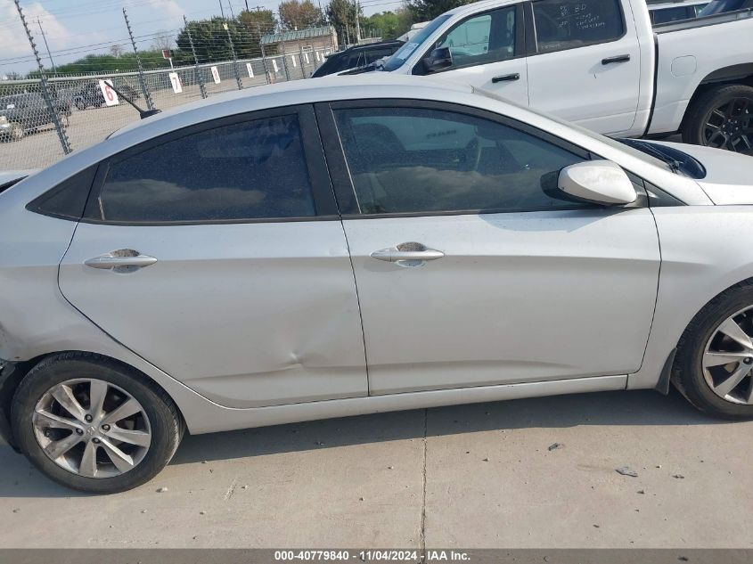 2013 Hyundai Accent Gls VIN: KMHCU4AEXDU289241 Lot: 40779840