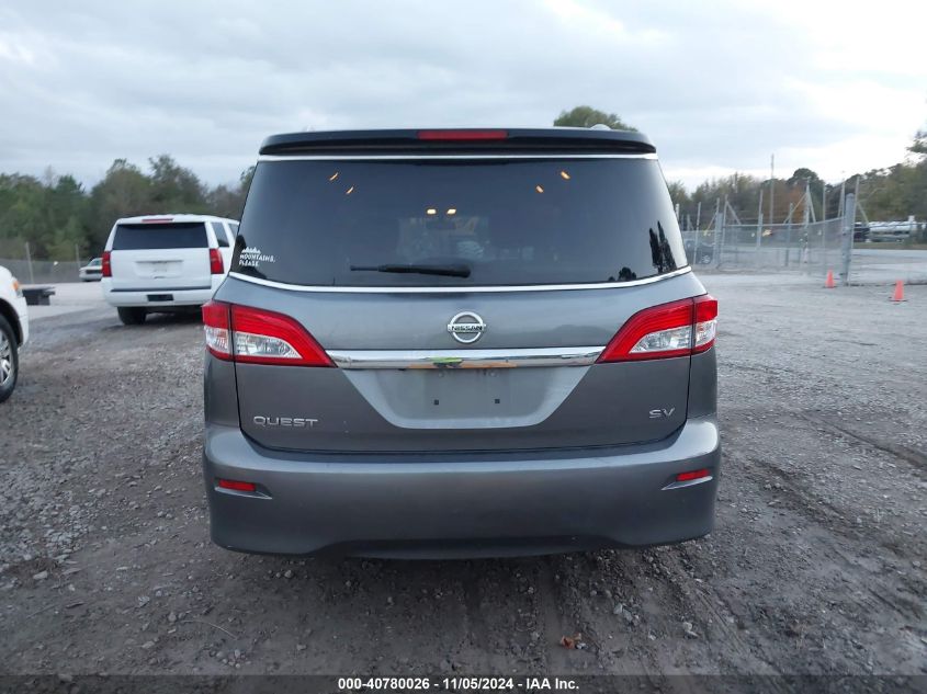 2017 Nissan Quest Sv VIN: JN8AE2KPXH9169708 Lot: 40780026