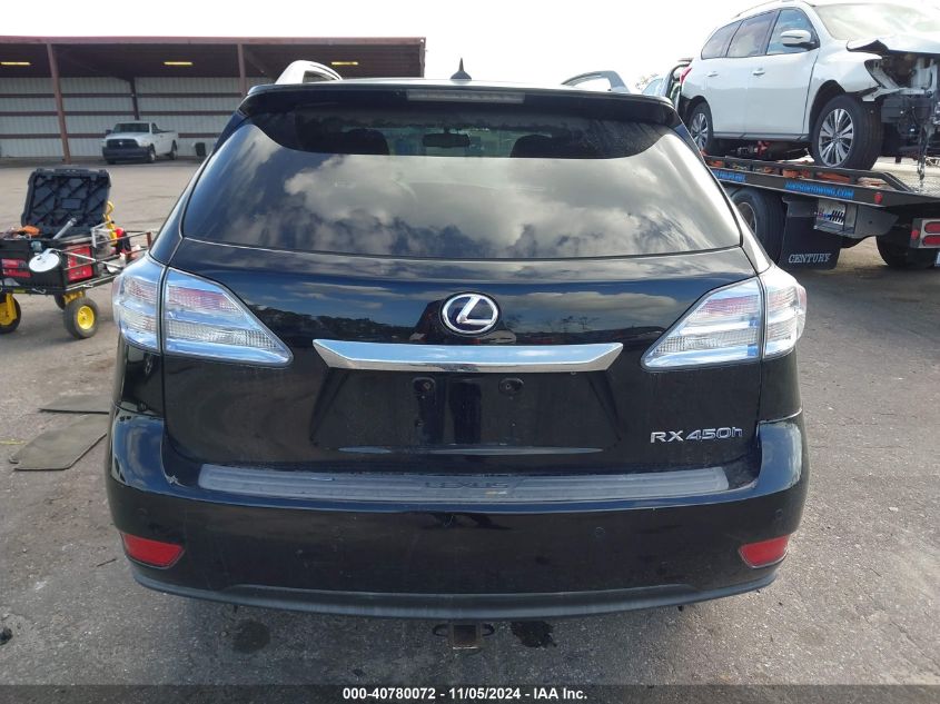 2011 Lexus Rx 450H VIN: JTJBC1BA5B2043779 Lot: 40780072