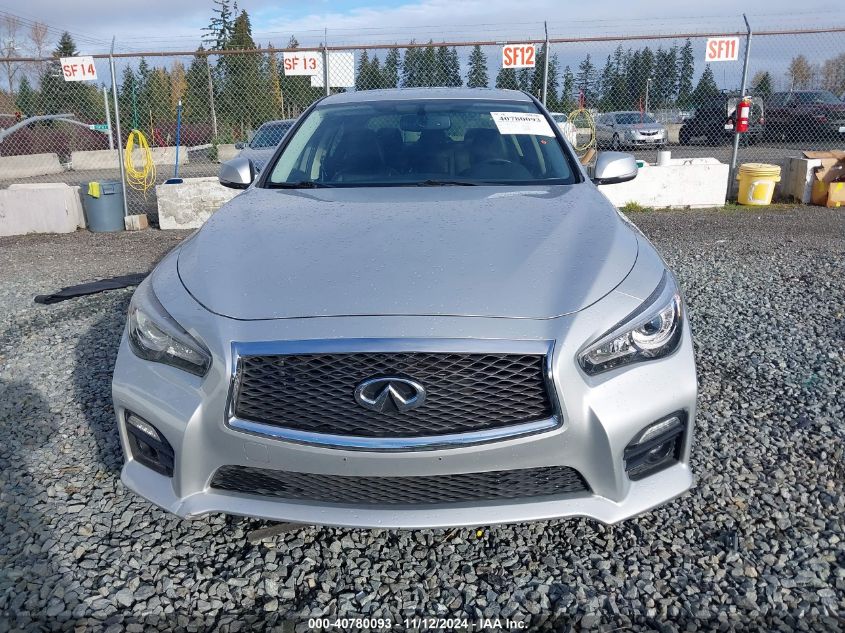 2014 Infiniti Q50 Hybrid Sport VIN: JN1AV7AR8EM702467 Lot: 40780093