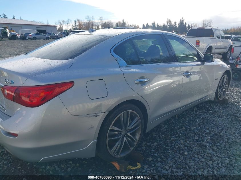 2014 Infiniti Q50 Hybrid Sport VIN: JN1AV7AR8EM702467 Lot: 40780093