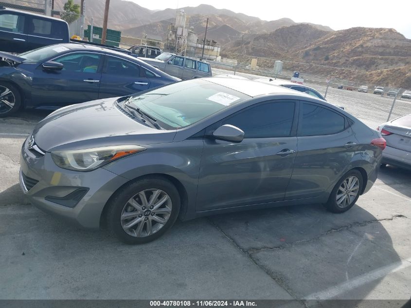 2014 Hyundai Elantra Se VIN: 5NPDH4AE3EH455446 Lot: 40780108