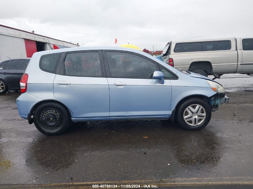 2008 Honda Fit VIN: JHMGD37408S007087 Lot: 40780134