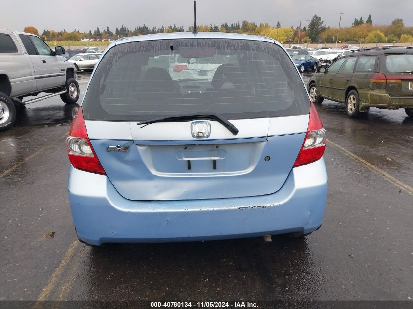 2008 Honda Fit VIN: JHMGD37408S007087 Lot: 40780134