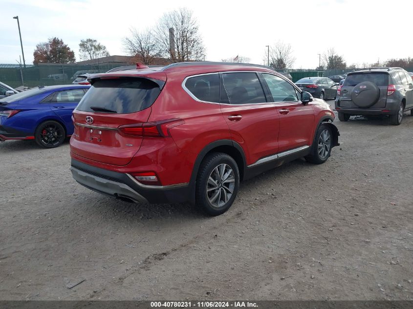 VIN 5NMS5CAD5LH166578 2020 Hyundai Santa Fe, Limited no.4